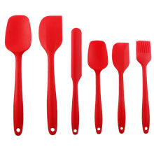 Heat Resistant Non-Stick Baking Utensils Silicone Spatula Set with Strong Stainless Steel Core